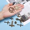 Tibetan Style Alloy Pendants TIBEP-X0005-03-AB-6