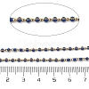 304 Stainless Steel Enamel Twisted Chains STAS-R100-40G-04-2