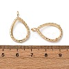 Teardrop Brass Pendant Cabochon Settings KK-NH0007-08G-3