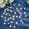 36Pcs Flat Round Cloth Cap Nail Buttons BUTT-CY0001-34C-4