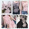 5Pcs Organza Flower & Leaf DIY-WH0622-250-6