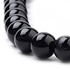 Natural Obsidian Beads Strands X-G-S259-33-8mm-3