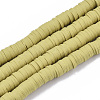 Handmade Polymer Clay Beads Strands CLAY-R089-6mm-019-1