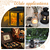 Portable Iron Candle Holder with Clear Glass Window AJEW-WH0299-85B-6