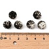 Two-Tone Color Handmade Polymer Clay Disco Ball Beads X-RB-R041-07-2