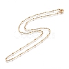 304 Stainless Steel Cable Chains/Satellite Chains Necklaces NJEW-L159-07B-G-2