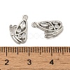 Brass Micro Pave Cubic Zirconia Pendants ZIRC-P113-02P-1-3
