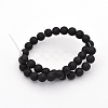 Dyed & Heated Natural Black Agate Beads Strands G-P088-14-8mm-2