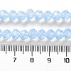 Baking Paint Transparent Glass Beads Strands DGLA-A034-J6MM-D01-4