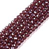 Electroplate Glass Beads Strands EGLA-A044-T4mm-A13-1