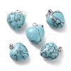 Synthetic Turquoise Pendants G-I311-A33-1