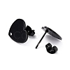 304 Stainless Steel Stud Earring Findings Ion Plating(IP) STAS-I183-07B-07EB-3