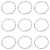 20Pcs Iron Cable Chain Bracelets for Women Men BJEW-SC0001-42-6