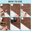 300Pcs Flat Round Baking Paint  Zinc Alloy Snap Rivet Butt Screw FIND-GF0009-30B-6