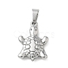 304 Stainless Steel Pendants STAS-B141-04B-P-1