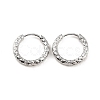 Non-Tarnish 304 Stainless Steel Grooved Hoop Earrings EJEW-M218-01B-P-1