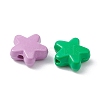 Spray Painted Alloy Beads PALLOY-YW0001-62-2