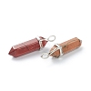 Natural Mookaite Pointed Pendants G-M378-01P-A21-3