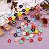 120Pcs 12 Colors Golden Plated Alloy Charms ENAM-SZ0001-64V-2