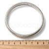 Electrophoresis Iron Bangles for Women BJEW-M057-08P-3