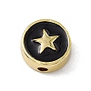 Brass Enamel Beads KK-F814-03G-03-1