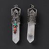 Natural Quartz Crystal Big Pointed Pendants G-H281-02D-3