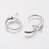 Tarnish Resistant 304 Stainless Steel Leverback Earring Findings X-STAS-F141-02P-2
