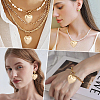 5Pcs Heart Brass Pendants KK-BBC0025-58B-5
