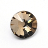 Glass Rhinestone Button BUTT-WH0015-21B-02-1