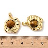 Natural Tiger Eye Pendants KK-M270-42G-3