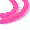 Baking Paint Transparent Glass Bead Strands GLAA-S031-6mm-35-2