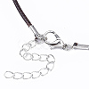 Waxed Cotton Cord Necklace Making MAK-S032-1.5mm-B02-4