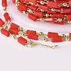 Handmade Glass Beaded Chains CHC-F008-B09-3