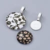 Tibetan Style Alloy Glue On Flat Pad Pendant Bails X-TIBEP-1124-AS-LF-5