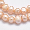 Natural Cultured Freshwater Pearl Beads Strands PEAR-F007-48A-01-3