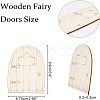 Wooden Fairy Door Decoration WOOD-NB0001-64C-5