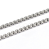 Tarnish Resistant 304 Stainless Steel Box Chains CHS-L001-29-3mm-1