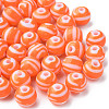 Opaque Striped Acrylic Beads MACR-S373-27A-04-3
