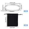 1Pc Stainless Steel Grooved Bangles STAS-UN0042-51P-3