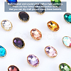 AHADEMAKER 36Pcs 18 Colors Sew on Rhinestone RGLA-GA0001-03-4