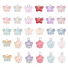 60Pcs 15 Styles Transparent Glass Pendants FIND-TA0004-51-1