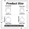 60Pcs 2 Style Silicone Pendant SIL-GF0001-43C-2