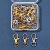 24Pcs 3 Colors Alloy Swivel Lobster Claw Clasps FIND-FS0003-73-6