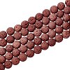 Synthetic Lava Rock Beads Strands G-S277-8mm-02-1