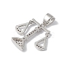 Rack Plating Brass Micro Pave Cubic Zirconia Pendants KK-F848-04P-4