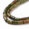 Natural Unakite Beads Strands G-G990-C11-4