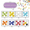8 Colors Glass Seed Beads SEED-YW0001-58-2