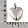 316 Stainless Steel Locket Pendants STAS-C123-02A-P-3