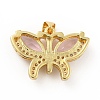 Brass Micro Pave Cubic Zirconia Pendants KK-B059-34G-E-2