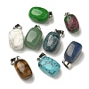 Natural & Synthetic Mixed Gemstone Pendants G-Z067-03P-01-2